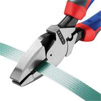 High Leverage Lineman's Pliers New England with Fish Tape Puller, Crimper & KNIPEXTEND Handle Cam Industrial