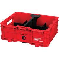 PACKOUT Low-Profile Crate, 15" x 18-5/8" x 6-5/8", Black/Red Cam Industrial