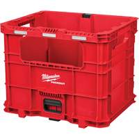 PACKOUT XL Crate, 15-3/4" x 18-5/8" x 15", Black/Red Cam Industrial