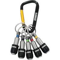 Jeu de porte-embouts avec anneau porte-cl&eacute;s, 5 M Cam Industrial