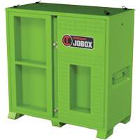 Armoire ventil&eacute;e pour le rangement d'&eacute;PI sur place, Acier, Vert lime haute visibilit&eacute; Cam Industrial