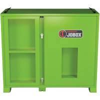 Armoire ventil&eacute;e pour le rangement d'&eacute;PI sur place, Acier, Vert lime haute visibilit&eacute; Cam Industrial