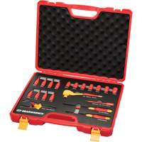 3/8" Drive VDE Insulated Tool Set, 1000 V, 20 Pcs Cam Industrial