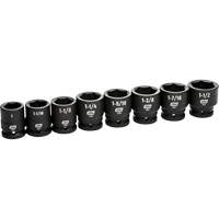 6-Point SAE Socket Set, 8 Pcs, Impact, 3/4" Drive Size Cam Industrial