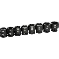 6-Point Metric Socket Set, 8 Pcs, Impact, 3/4" Drive Size Cam Industrial
