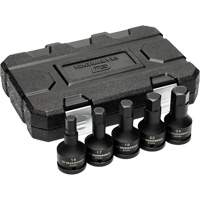 Metric Impact Bit Socket Set with Blow Mold Case, Hex, 3/4" Drive, 5 Pcs Cam Industrial