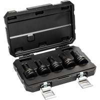 Metric Impact Bit Socket Set with Blow Mold Case, Hex, 3/4" Drive, 5 Pcs Cam Industrial