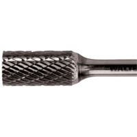 Double Cut Cylindrical Carbide Burr, 3/8" Dia., 1/4" Shank, 3/4" Depth of Cut Cam Industrial