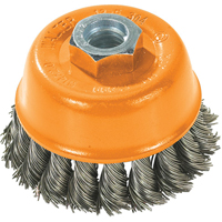 Brosse-boisseau, 3" dia. x 5/8"-11 arbre Cam Industrial