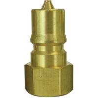 Hydraulic Quick Coupler Plug, 3/8" Dia., Brass Cam Industrial