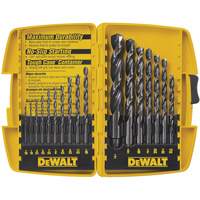 Jobber Drill Bit Set, 17 Pieces, High Speed Steel Cam Industrial
