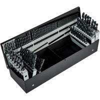 Jobber Length Combination Drill Bit Set, 115 Pieces, High Speed Steel Cam Industrial