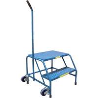 Tilt-N-Roll Step Stands, 2 Step(s), 24" L x 29" W x 19" H, 300 lbs. Capacity Cam Industrial