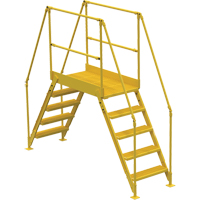Crossover Ladder, 103-1/2" Overall Span, 50" H x 48" D, 24" Step Width Cam Industrial