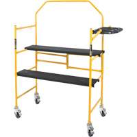 Jobsite Series 4' Safety Rail & Tool Shelf Scaffold Kit, Steel Frame, 49-1/2" D x 57-3/4" H Cam Industrial