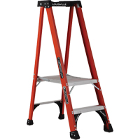Industrial Extra Heavy-Duty Pro Platform Stepladders (FXP1800 Series), 2', 375 lbs. Cap. Cam Industrial