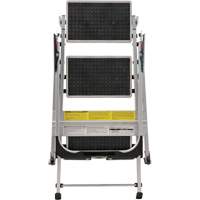 Tilt & Roll Step Stool Ladder, 3 Steps, 34" x 22" x 50.75" High Cam Industrial