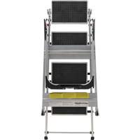 Tilt & Roll Step Stool Ladder, 4 Steps, 44.25" x 22.13" x 59" High Cam Industrial