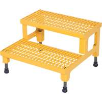 Adjustable Step-Mate Stand, 2 Step(s), 23-13/16" W x 22-7/8" L x 15-1/4" H, 500 lbs. Capacity Cam Industrial
