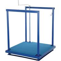 Ergonomic Posi-Crank Platform With Anti-Fatigue Mat, 36" W x 72" D, 500 lbs. Capacity, All-Welded Cam Industrial