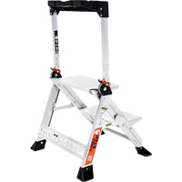 Jumbo Step Ladder, 1.5', Aluminum, 375 lbs. Capacity, Type 1AA Cam Industrial
