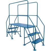 Crossover Ladder, 35-1/2" Overall Span, 31-1/2" H x 22" D, 22" Step Width Cam Industrial