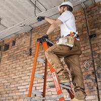 Step Ladder, 12', Fibreglass, 375 lbs. Capacity, Type 1AA Cam Industrial