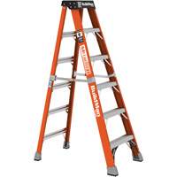 Step Ladder, 6', Fibreglass, 375 lbs. Capacity, Type 1AA Cam Industrial