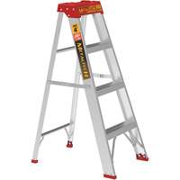 Step Ladder, 4', Aluminum, 200 lbs. Capacity, Type 3 Cam Industrial