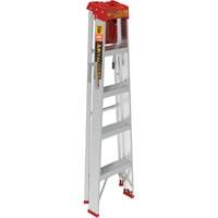 Step Ladder with Paint Tray, 5', Aluminum, 200 lbs. Capacity, Type 3 Cam Industrial