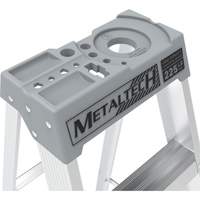 Step Ladder with Paint Tray, 10', Aluminum, 225 lbs. Capacity, Type 2 Cam Industrial