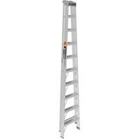 Step Ladder, 10', Aluminum, 225 lbs. Capacity, Type 2 Cam Industrial