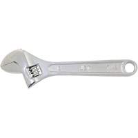 Adjustable Wrench, 6" L, 3/4" Max Width, Chrome VE974 | Cam Industrial