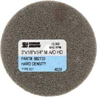 Standard Abrasives Unitized Wheel, 3" x 1/4", 1/4" Arbor, Fine Grit, Aluminum Oxide Cam Industrial