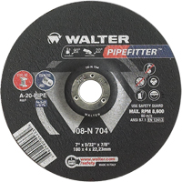 Meule PIPEFITTER, 7" x 5/32", Arbre 7/8", Type 27 Cam Industrial
