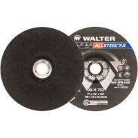 Allsteel™ XX Depressed Centre Grinding Wheels, 7" x 1/8", 7/8" arbor, Type 27 VV722 | Cam Industrial