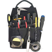 Professional Electrician's Pouches, Multiple Tool Holder, Polyester, 11 Pockets Cam Industrial