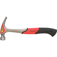 Solid Steel Anti-shock Premium Ripping Claw Hammer, 16 oz., Solid Steel Handle, 12-7/8" L Cam Industrial