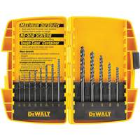 Black & Gold Drill Bit Set, 13 Pieces, High Speed Steel Cam Industrial