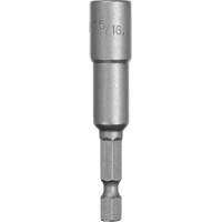 Nut Driver, 5/16" Tip, 1/4" Drive, 2-9/16" L, Magnetic Cam Industrial