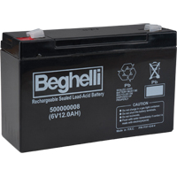 Sealed Lead Acid Batteries, 6 V, 12 Ah Cam Industrial