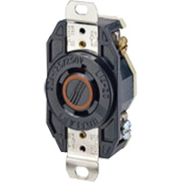 Single Flush 3-Pole 4-Wire Grounding Receptacle Cam Industrial