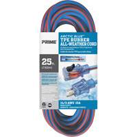 Cordon rallonge Arctic Blue, Toutes saisons, SJEOW, AWG 14/3, 15 A, 25' Cam Industrial