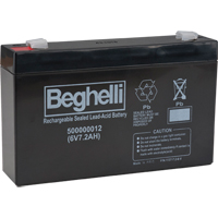 Sealed Lead Acid Batteries, 6 V, 7.2 Ah Cam Industrial