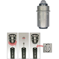 Mini&reg; Flashlights, LED, 97 Lumens, AA Batteries Cam Industrial