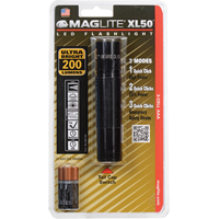 XL50Flashlights, LED, 200 Lumens, AAA Batteries Cam Industrial