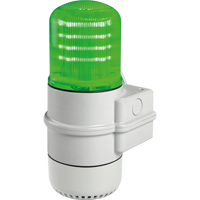 Streamline<sup>®</sup> Modular Multifunctional LED Beacons, Continuous/Flashing/Rotating, Green XE720 | Cam Industrial