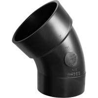 45° Sanitary Street Elbow Fitting, Spigot x Hub, Plastic, 6" Cam Industrial
