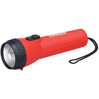 Industrial General Purpose Flashlight, LED, 25 Lumens, D Batteries Cam Industrial