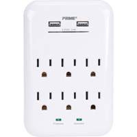 Prime&reg; USB Charger with Surge Protector Cam Industrial